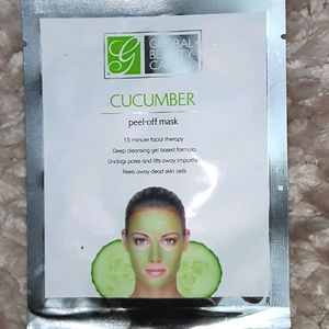 Cucumber peel off face mask